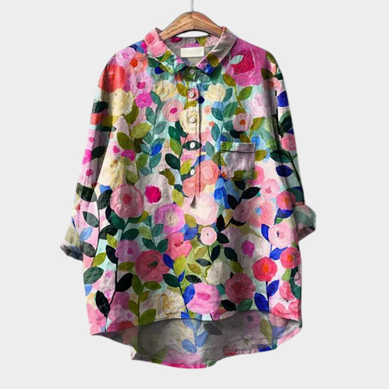 Lovina | Premium Bluse mit Spitzen-Details