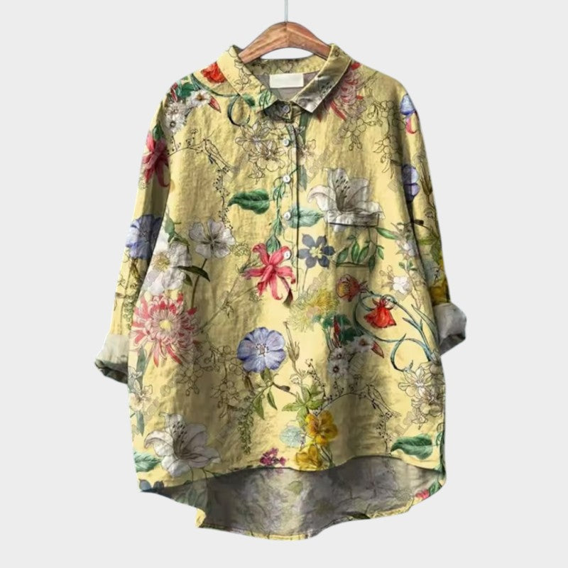 Livia | Premium Bluse mit Spitzen-Details