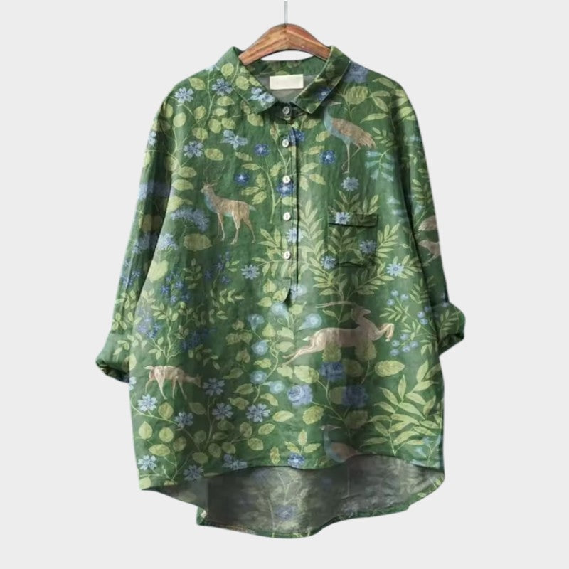 Mariska | Premium Bluse mit Blumenmuster