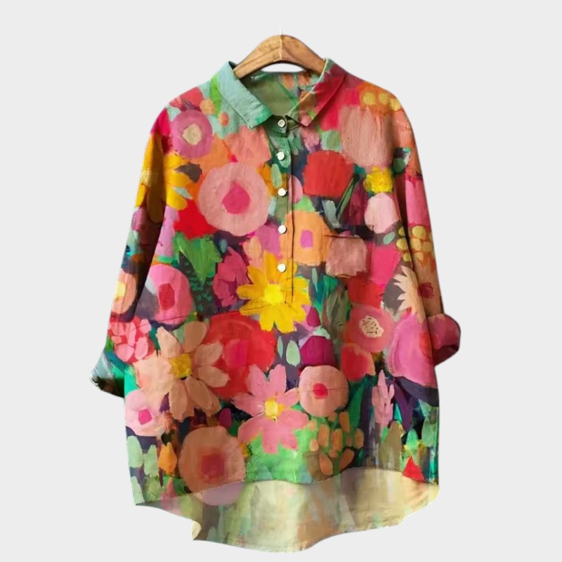 Yvonne | Premium Bluse mit Spitzen-Details