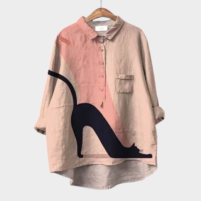 Josefine | Bluse Handgefertigt mit Spitze