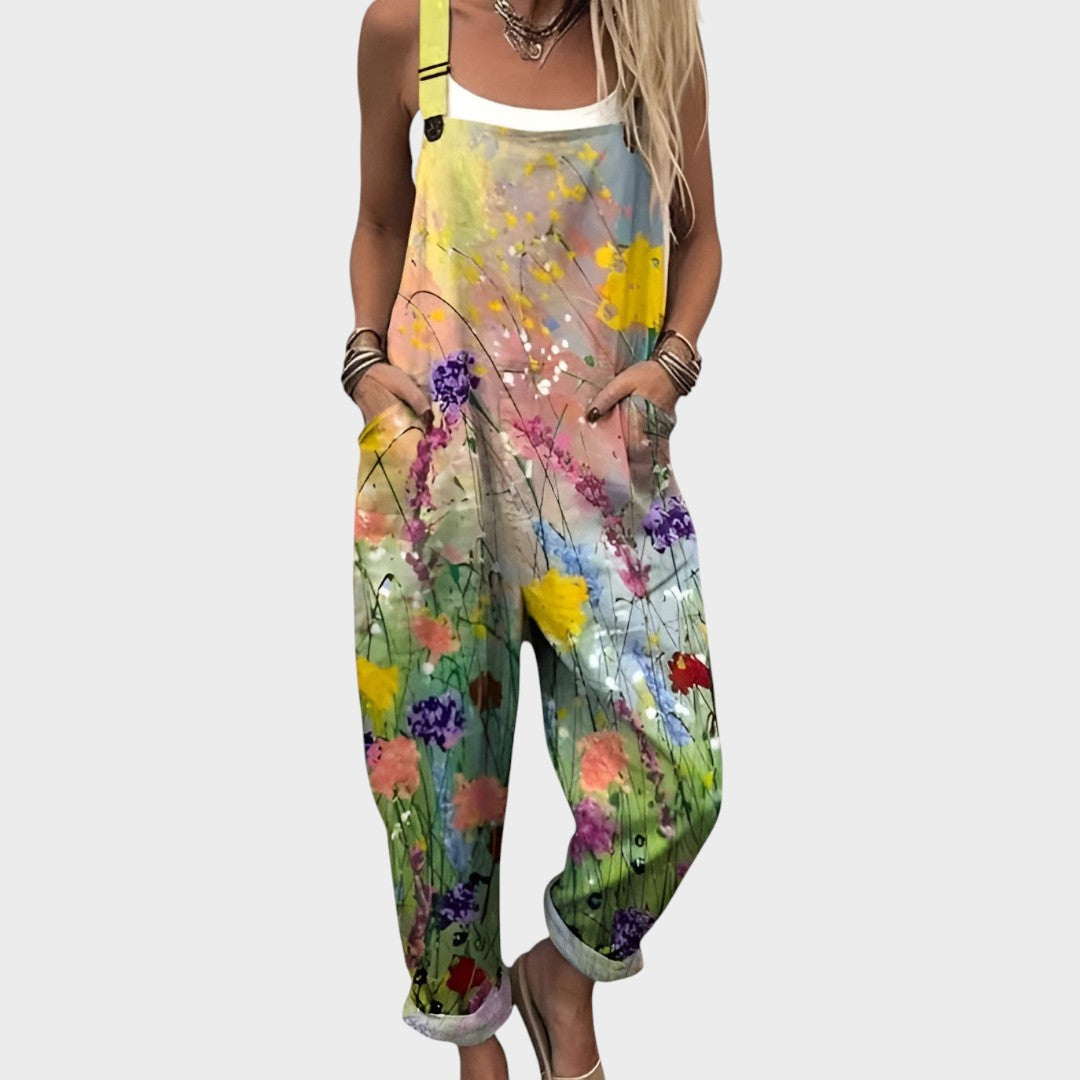 Božena Lockere Blumen-Kombination für den Alltag mit Taschen