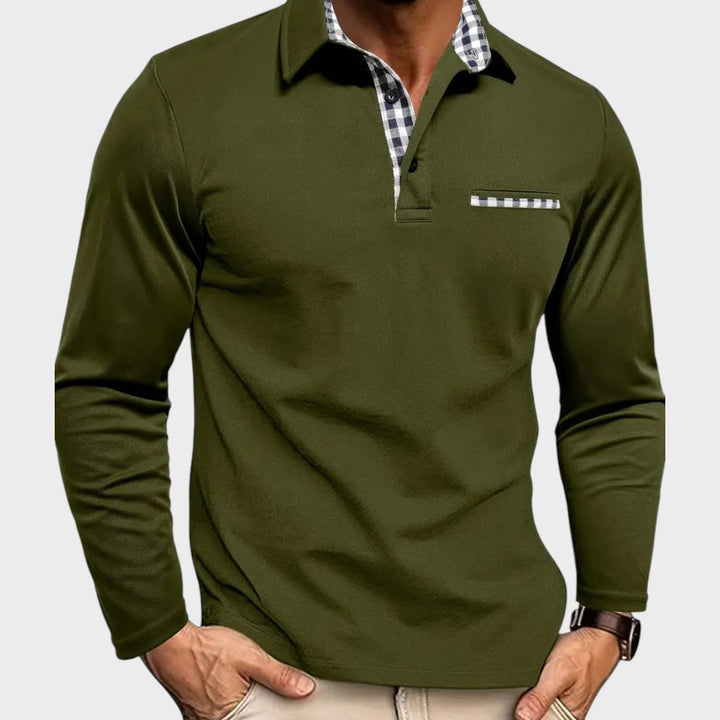 Noah | Langärmeliges Poloshirt