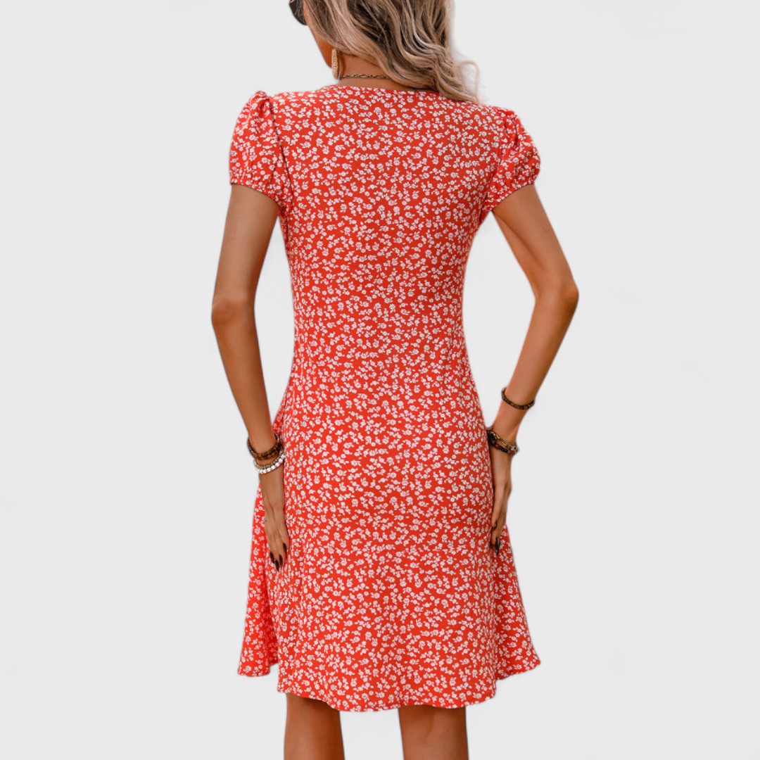 Petra | Sommer Mini-Kleid mit Blumen