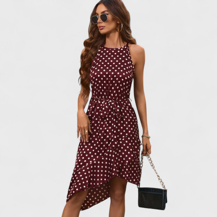 Jaroslava | Gepunktetes Mini-Kleid