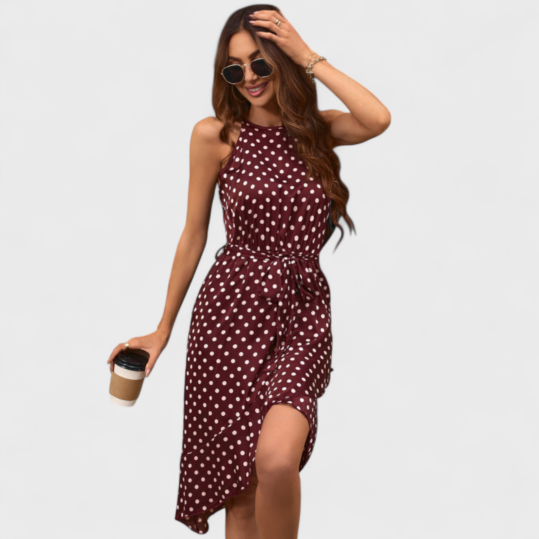Jaroslava | Gepunktetes Mini-Kleid