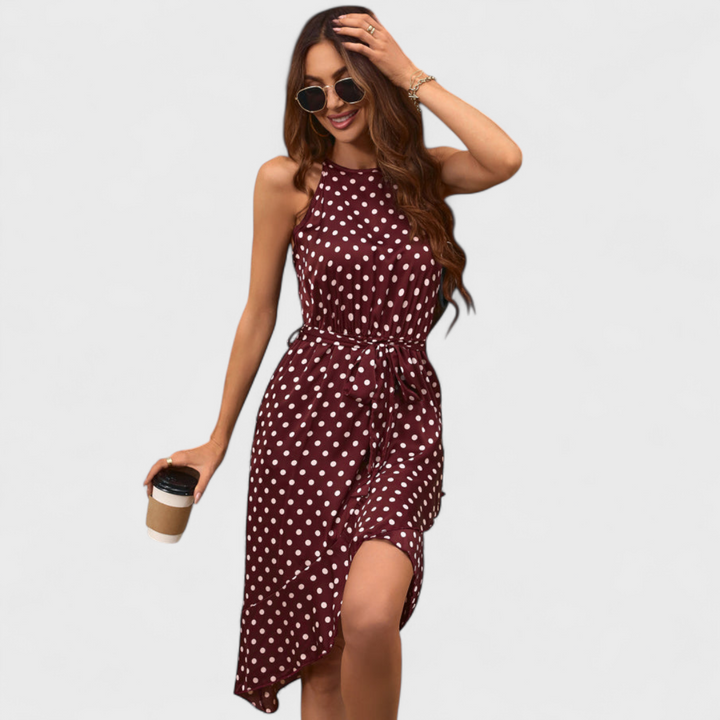 Jaroslava | Gepunktetes Mini-Kleid