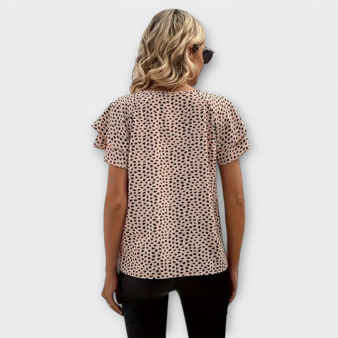 Emily - Bluse mit ganzflächigem Muster
