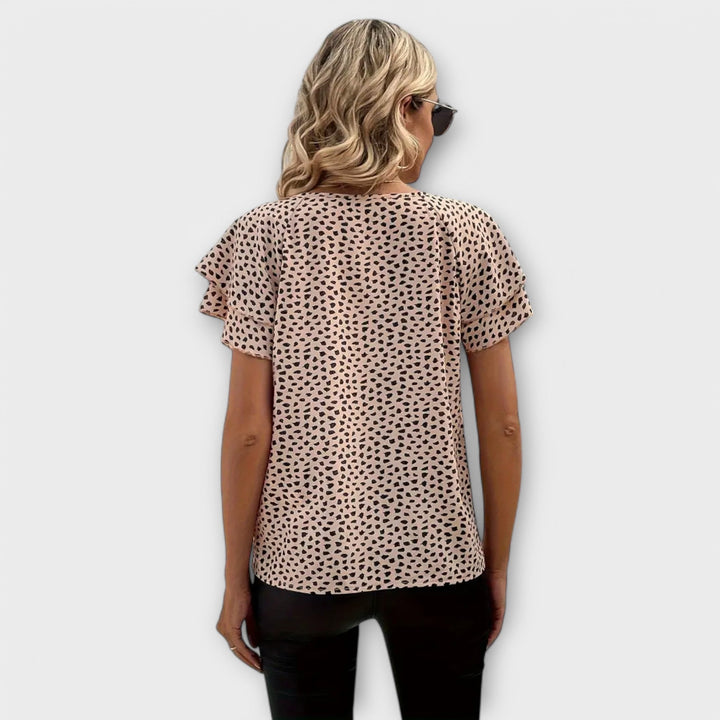 Emily - Bluse mit ganzflächigem Muster