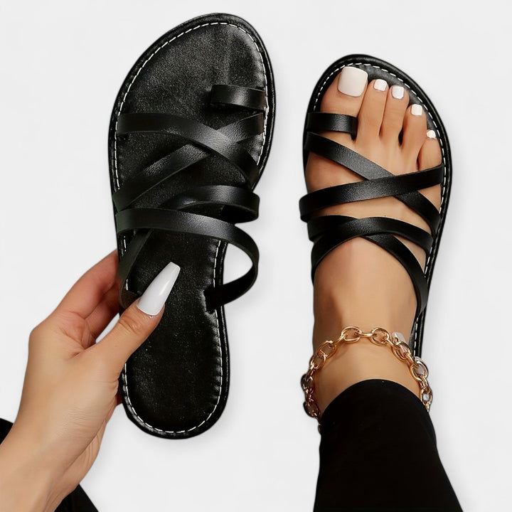 Bequeme offene Slipper für warme Tage