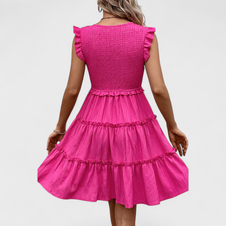 Ludmila | Kostbare Sommerkleid mit Rüschen