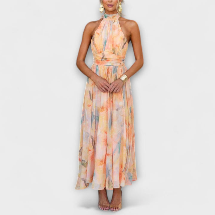 Aurora – Blumen Sommer Maxi Kleid