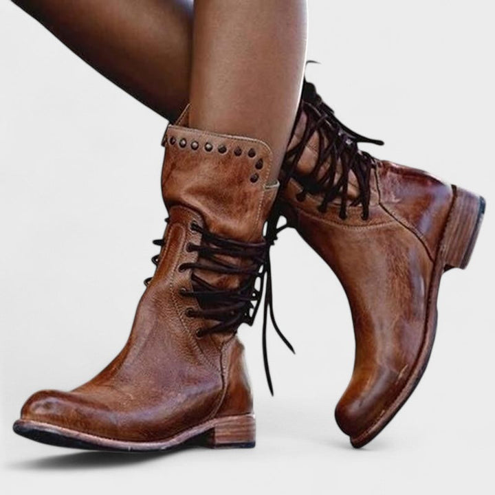 Thilde | Vintage Schnürstiefel