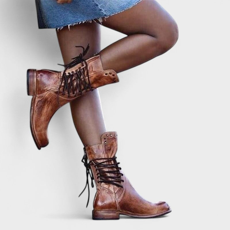 Thilde | Vintage Schnürstiefel