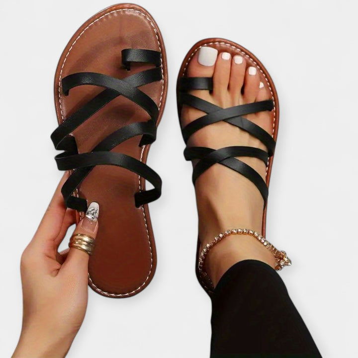Bequeme offene Slipper für warme Tage