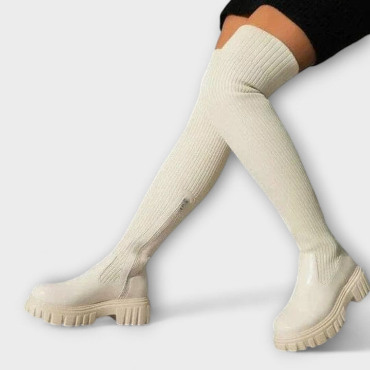 Tatjana Winterstiefel Über dem Knie Unisex Wärmeisolierung