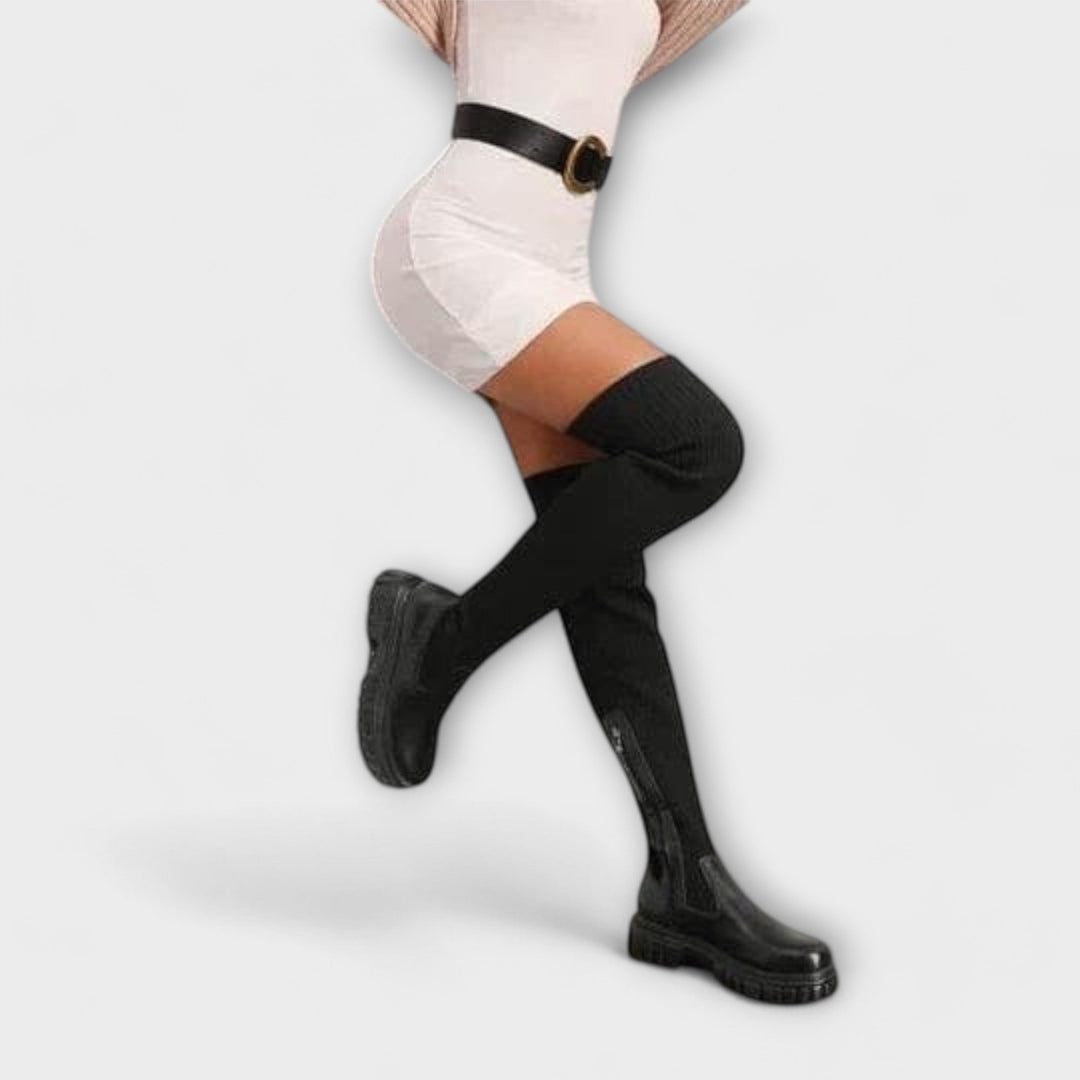 Tatjana Winterstiefel Über dem Knie Unisex Wärmeisolierung