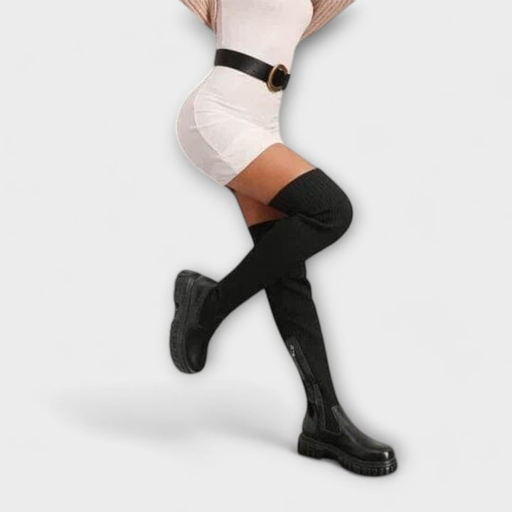 Tatjana Winterstiefel Über dem Knie Unisex Wärmeisolierung