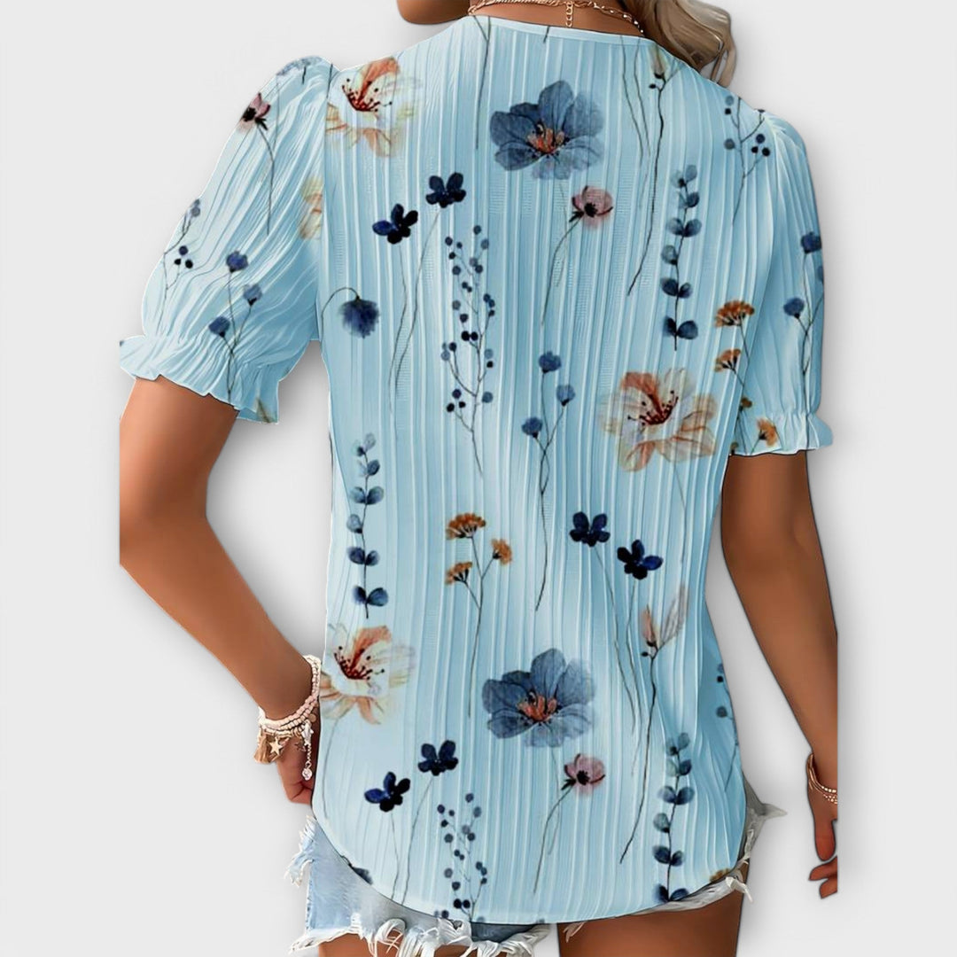 Emily - Bluse mit V-Ausschnitt