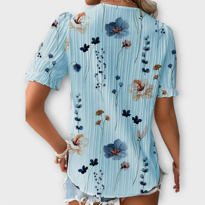 Emily - Bluse mit V-Ausschnitt