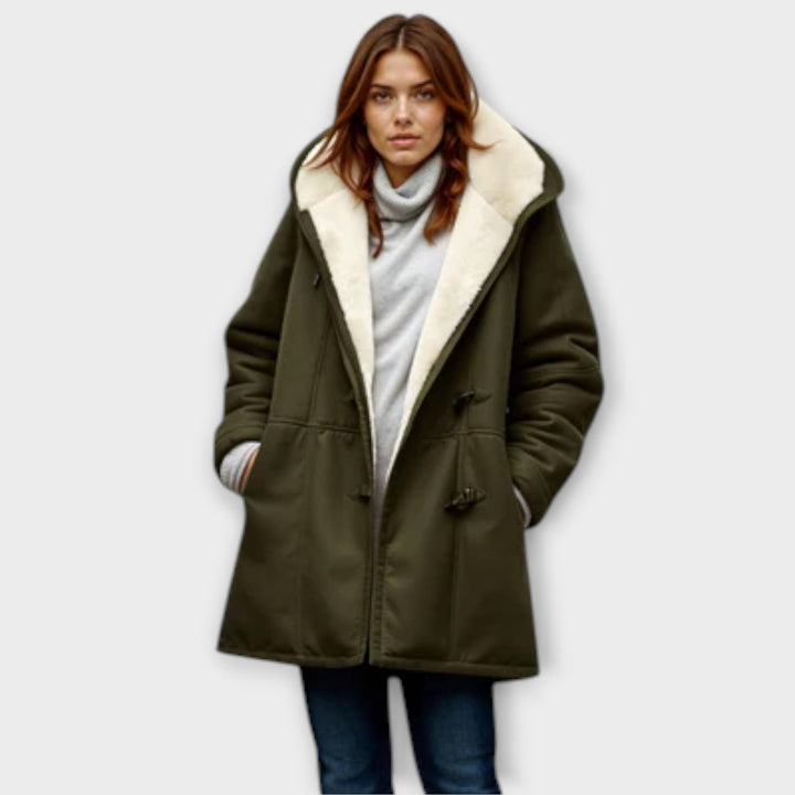 Antonie - Bequemer Mantel mit Fleece-Futter