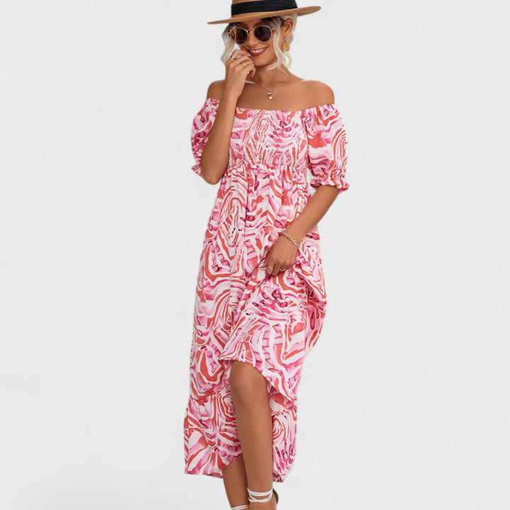 BARBORA | Midi Kleid mit Rüschen