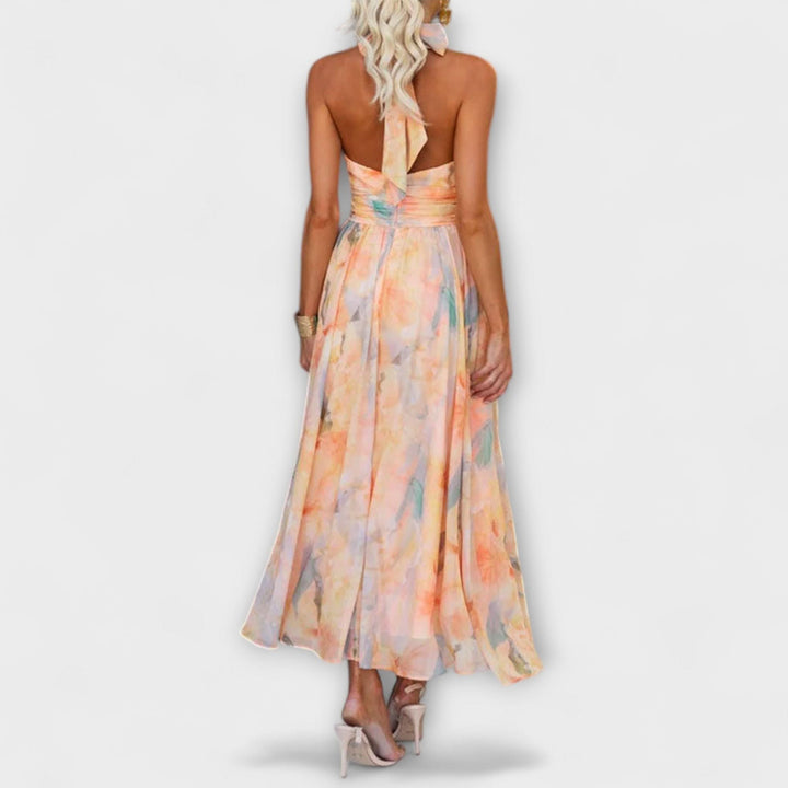 Aurora – Blumen Sommer Maxi Kleid