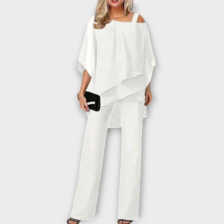 Chiffon Abendset