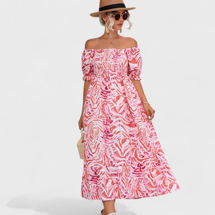 BARBORA | Midi Kleid mit Rüschen