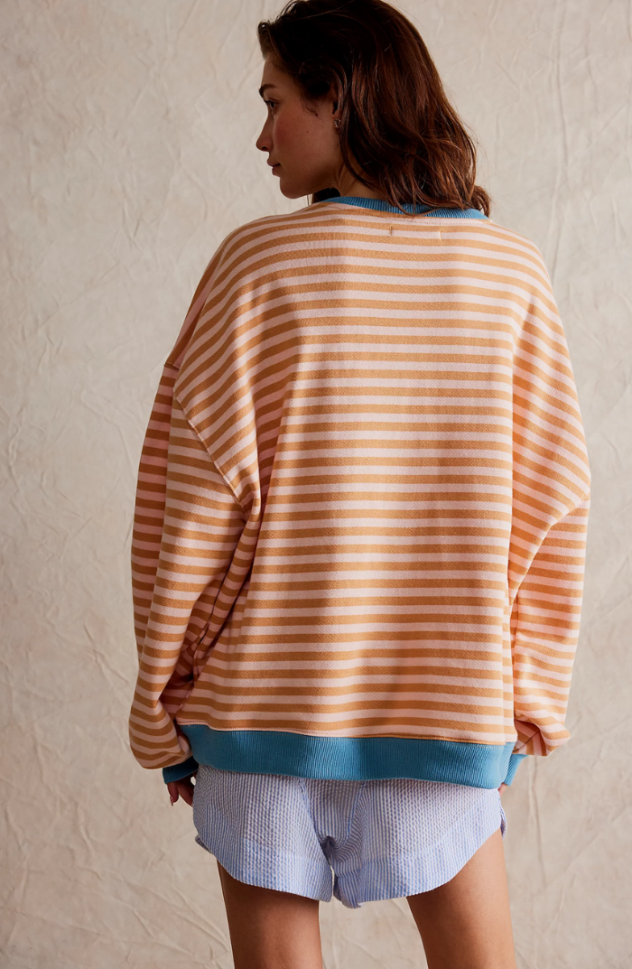 Mana | Gestreifter Oversized-Pullover