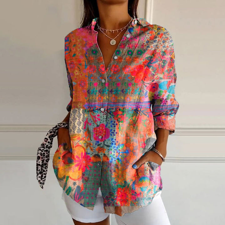 DALIA™ | Damen Blumenbluse