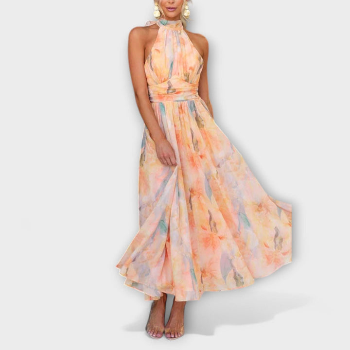 Aurora – Blumen Sommer Maxi Kleid