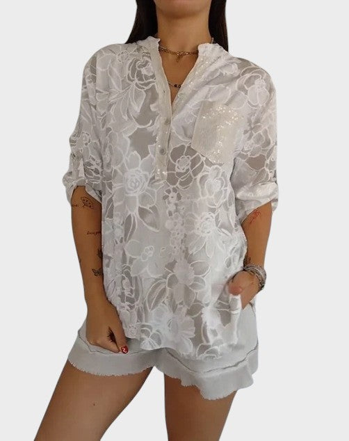 Eloise | Blumenmuster Bluse
