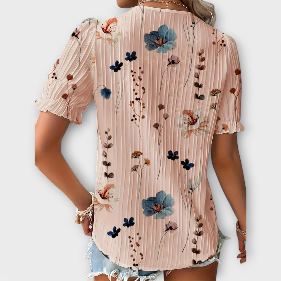 Emily - Bluse mit V-Ausschnitt