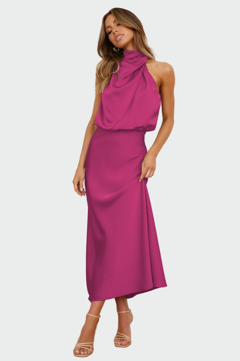 Elegantes Kleid mit offenem Rücken