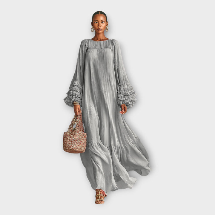 Luftige lange Kleid mit eleganten Details