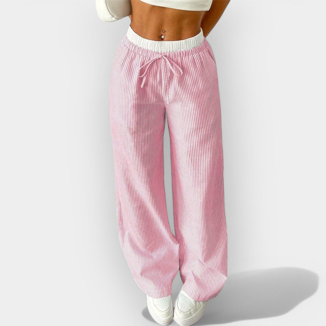 Gestreifte lockere Hose