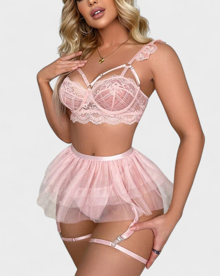 Melánie | Durchsichtiges sexy blondes Unterwäsche