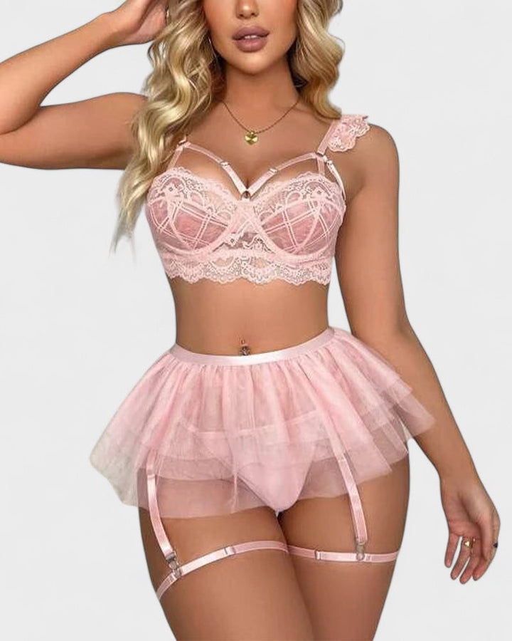 Melánie | Durchsichtiges sexy blondes Unterwäsche