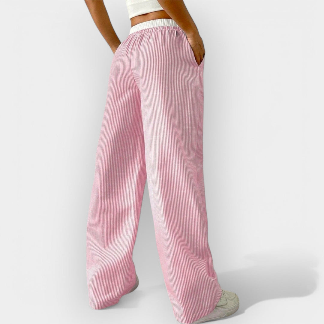 Gestreifte lockere Hose