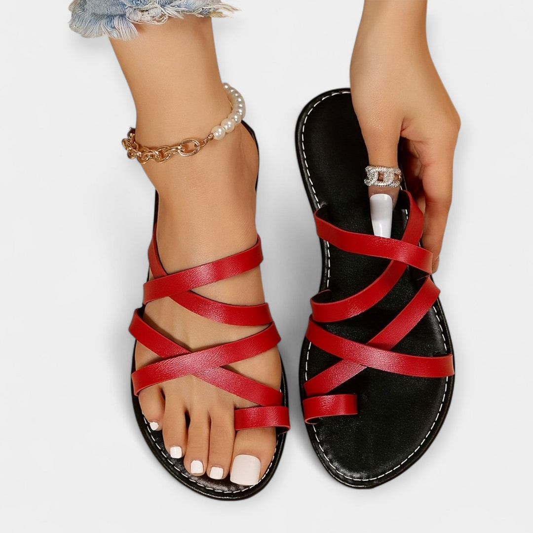 Bequeme offene Slipper für warme Tage