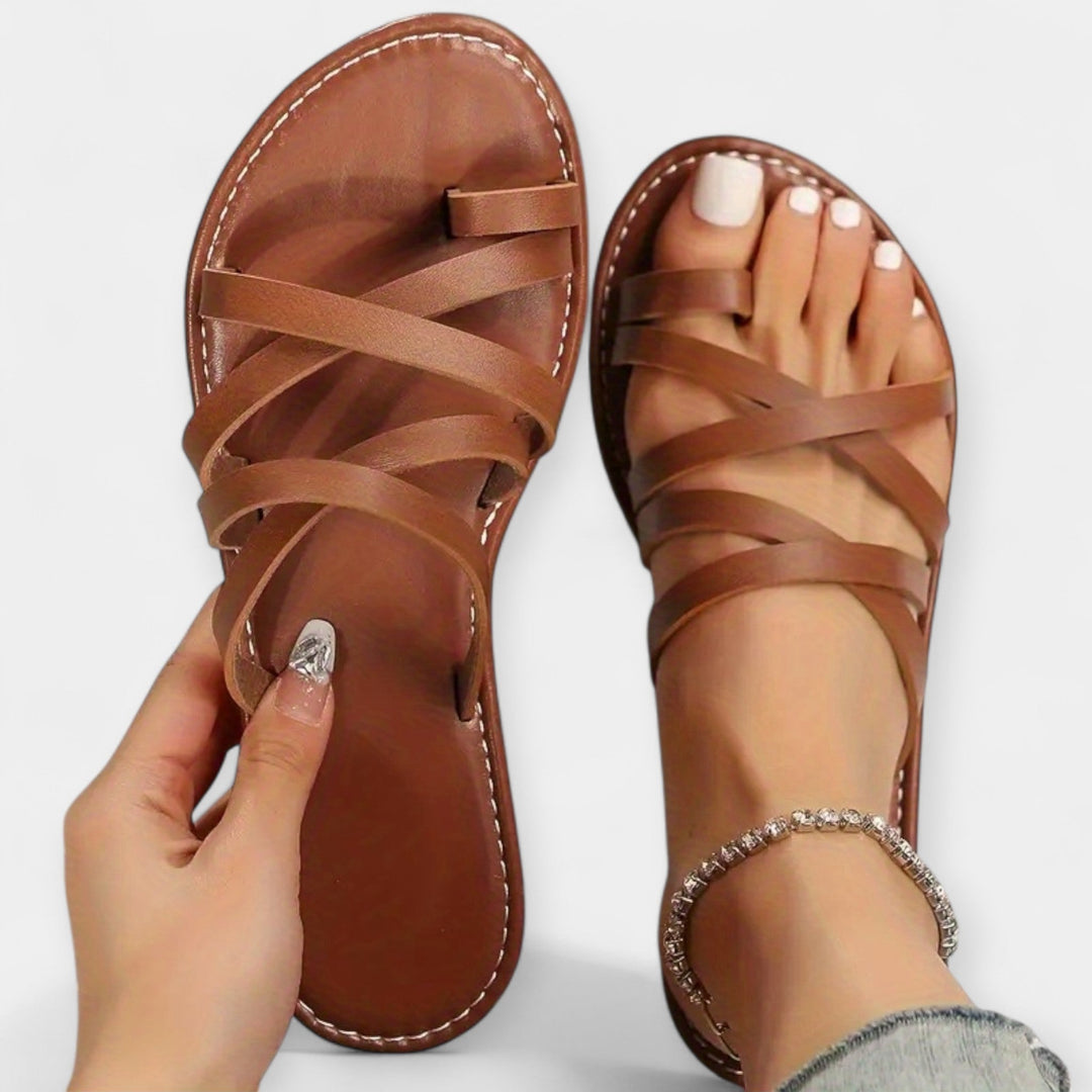 Bequeme offene Slipper für warme Tage