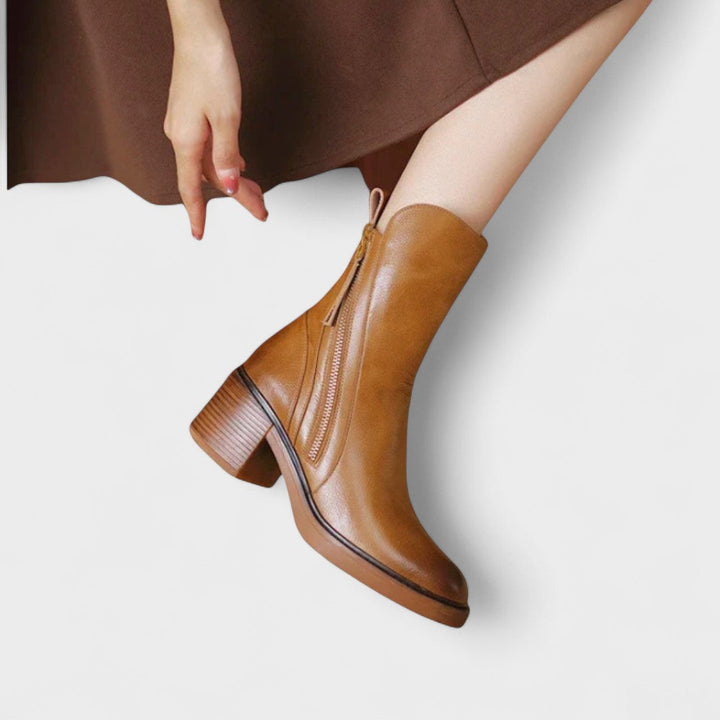 Åse | Elegante Ankle-Stiefel mit Blockabsatz