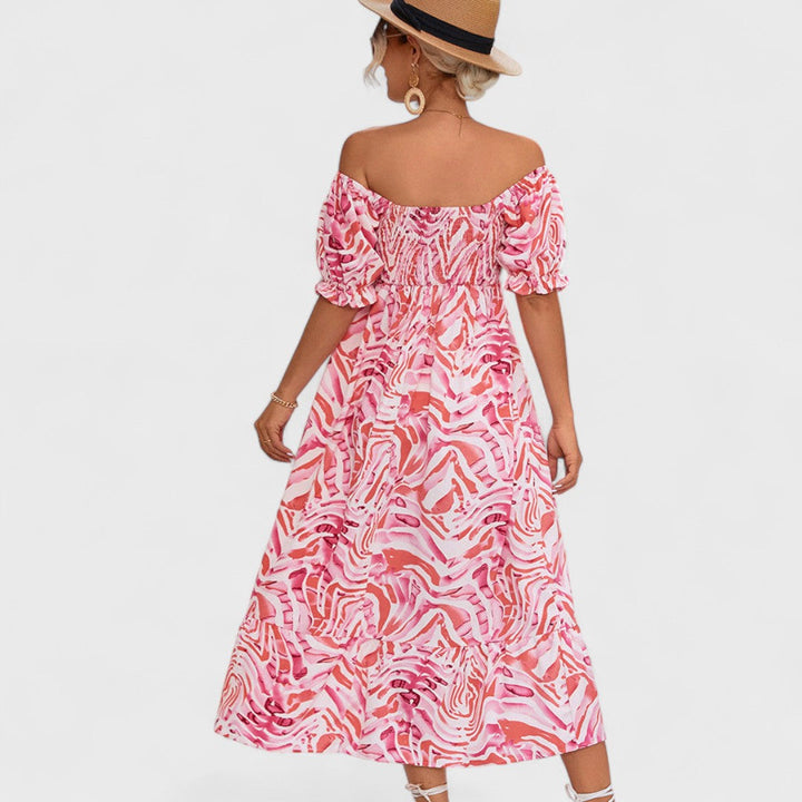 BARBORA | Midi Kleid mit Rüschen