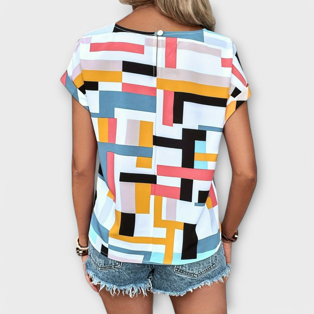 Chloe - Kurzärmlige Bluse