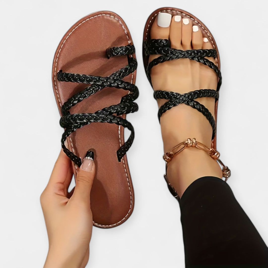 Bequeme offene Slipper für warme Tage