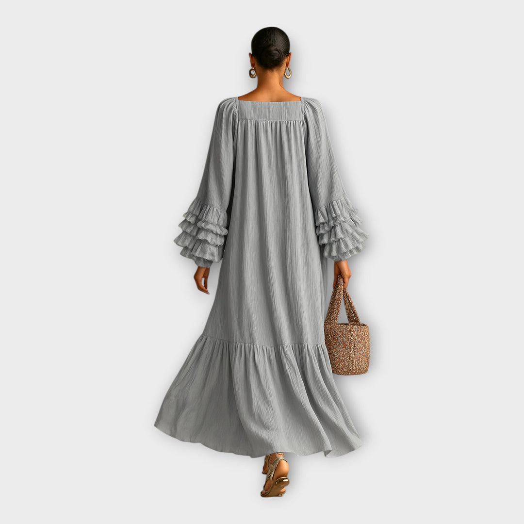 Luftige lange Kleid mit eleganten Details