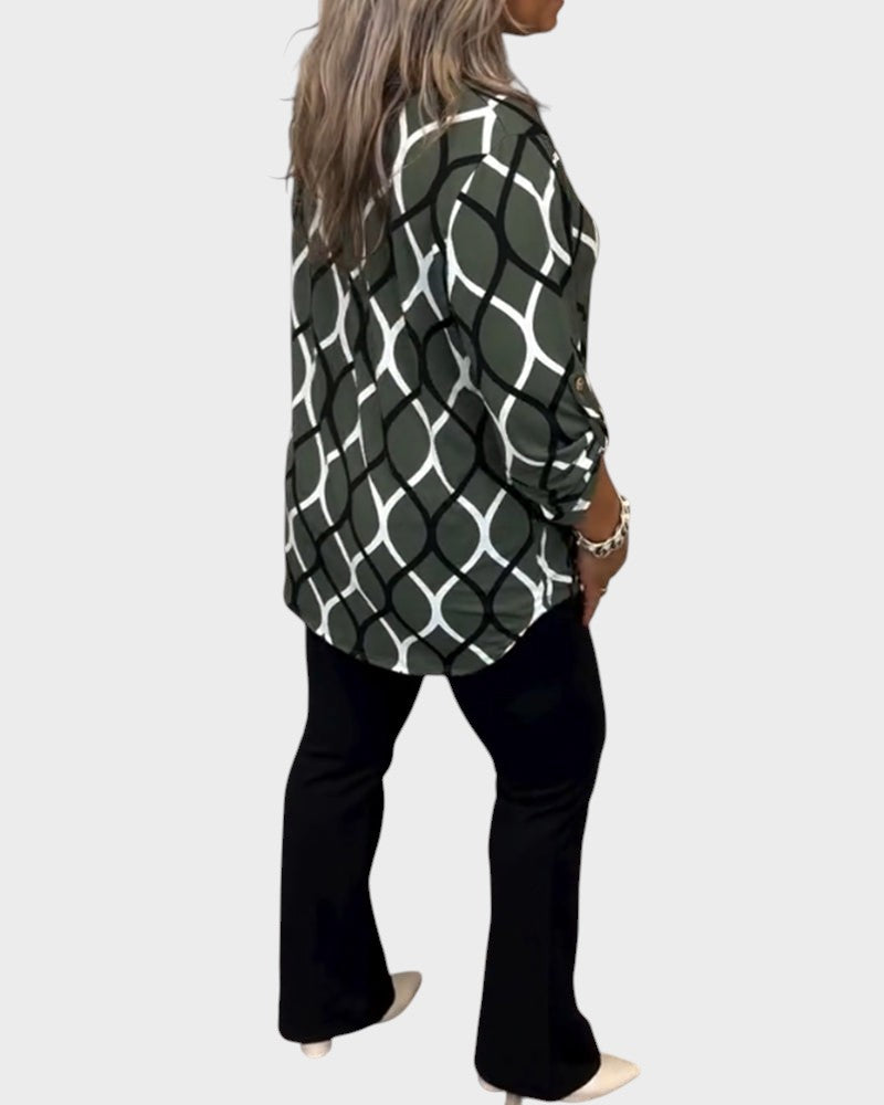 Chiara | Bluse mit grafischem Druck