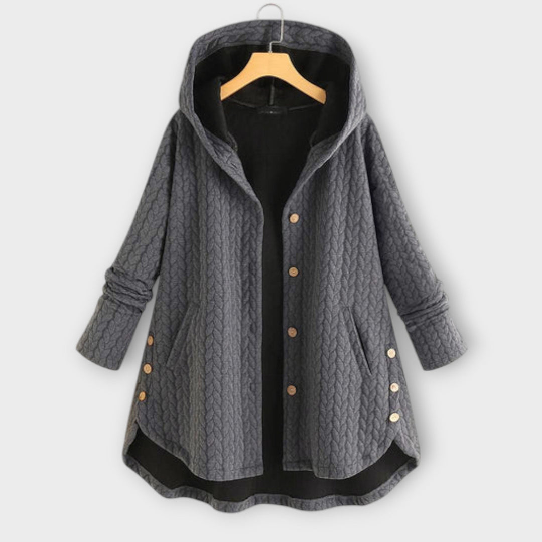 Leslie – Warme Jacke mit Knöpfen