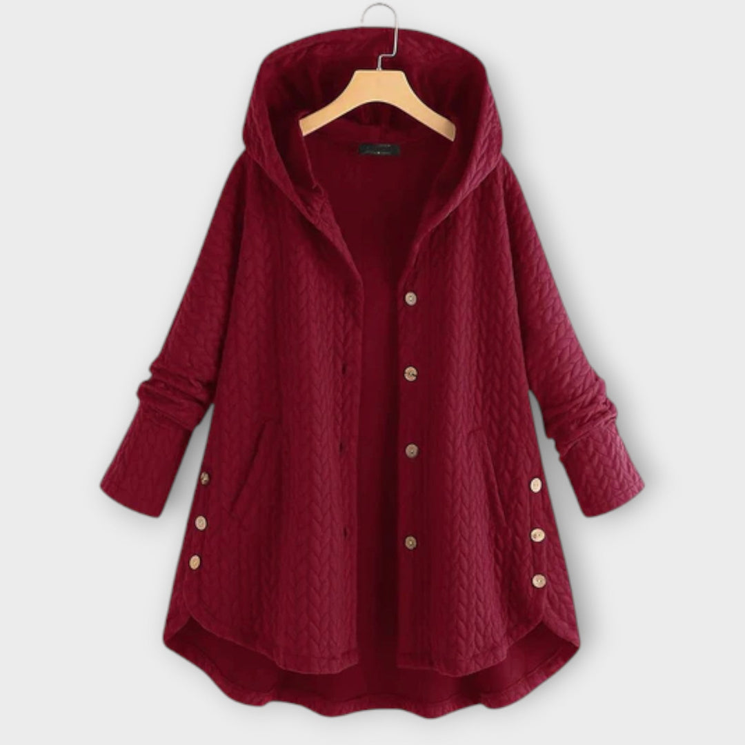 Leslie – Warme Jacke mit Knöpfen